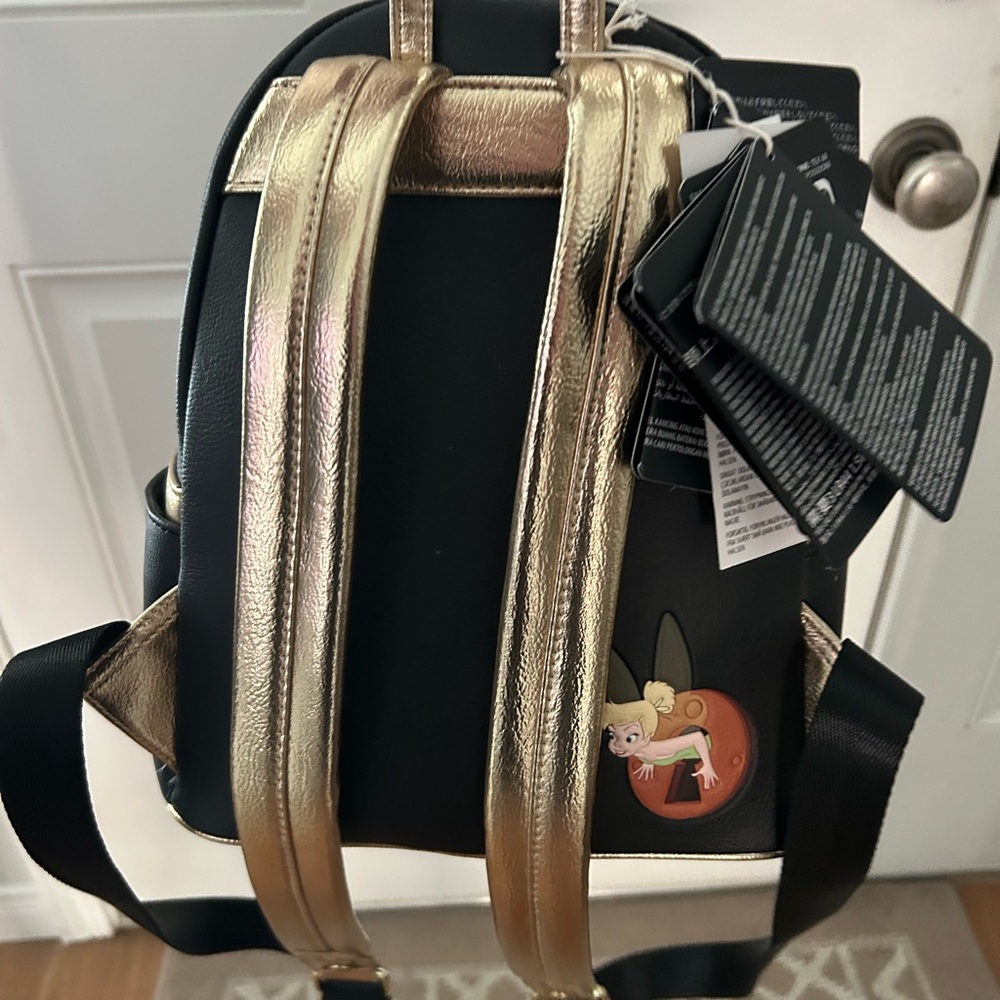 Loungefly Disney Tinker Bell Black Backpack - Picture 6 of 9